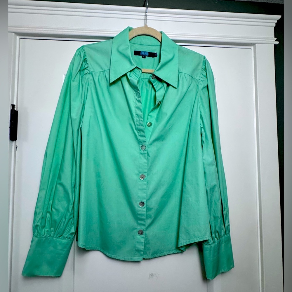 Eva Franco Mint Button Down Shirt